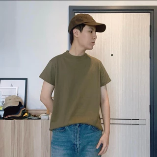 008 [Mens Baby Cropped T-Shirt] เสื้อยืดครอปผู้ชายคอกลม ทรงเบบี้ที คอฟิต ผ้านุ่ม