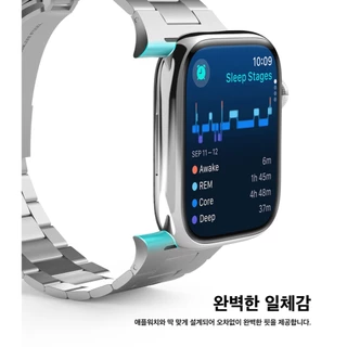 elago Apple Watch Metal Strap Band Stainless Steel 4, 5, 6, 7, 8, 9, 10, 11, SE, Ultra สายสแตนเลสแท้