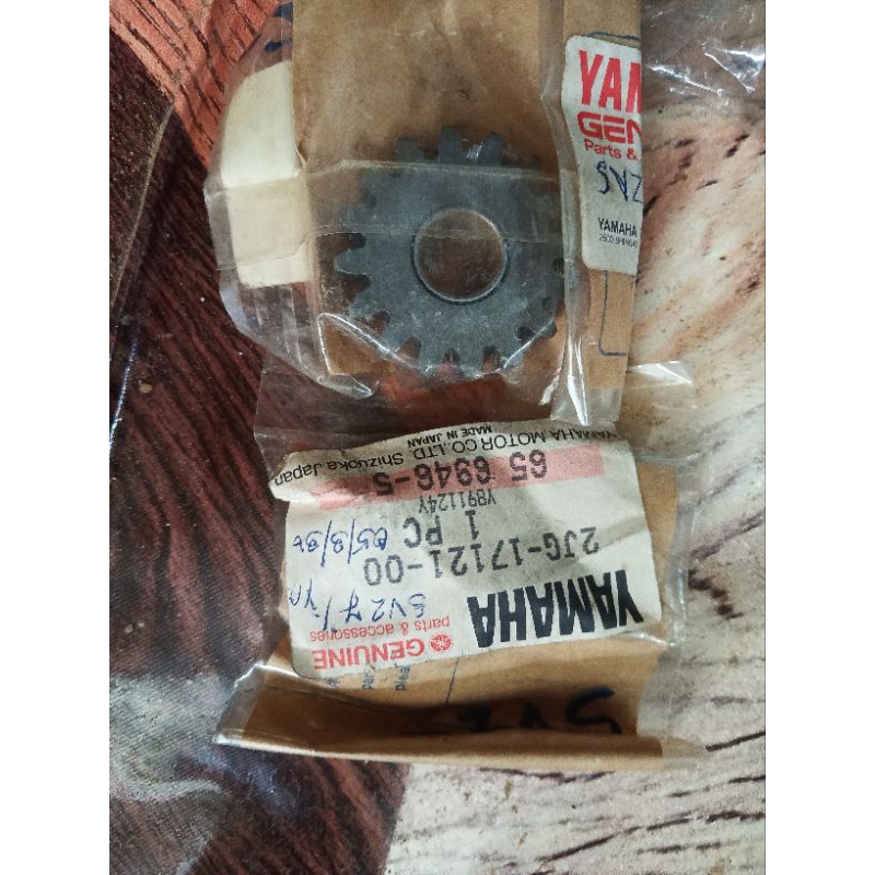 2JG-17121-00(3NA-E1721-00) เฟืองเกียร์2 Yamaha Y100,Y111, mate Alfa,Belle(100+R)