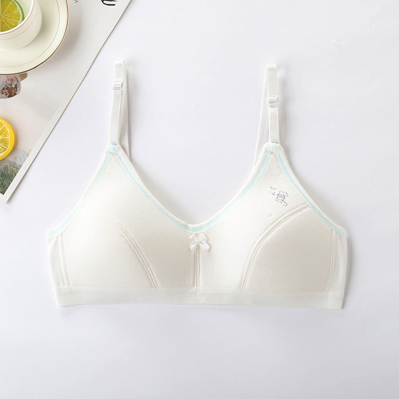 👧 เสื้อชั้นในเด็กผู้หญิง First Bra รุ่นตะขอหลัง ผ้าฝ้ายใส่สบาย รูปที่ 4