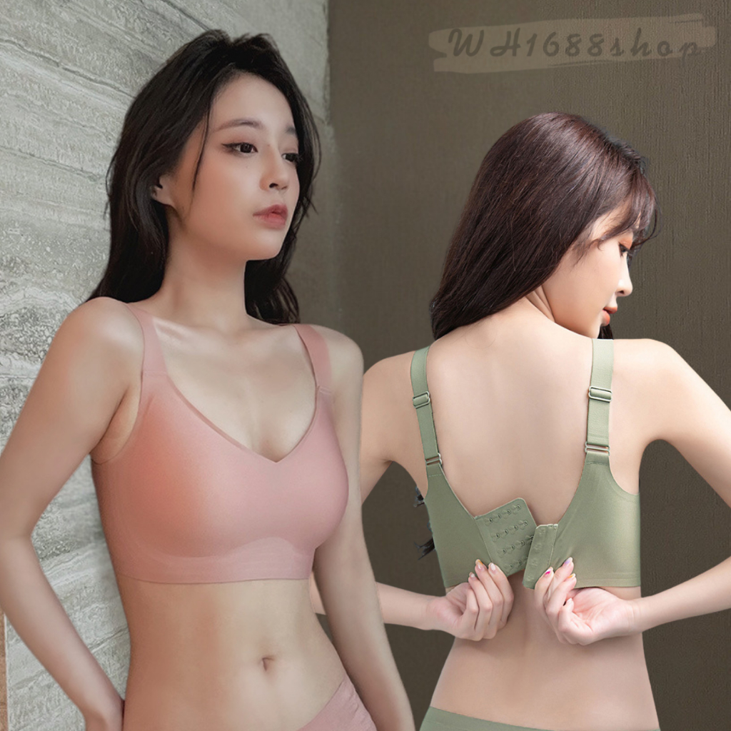 เสื้อชั้นในสตรี B-105 เสื้อในเก็บด้านข้างได้ดี มี4ตะขอปรับได้อย่างอิสระ ผ้านุ่ม ไม่มีโครงเหล็ก ใส่สบายตลอดวัน พร้อมส่ง