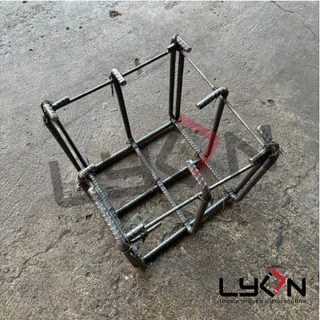 LYON ฟุตติ้ง สำเร็จ 30cm.x30cm.x30cm. เหล็ก ข้ออ้อย12มม. ตะแกรงก้นหลุม
