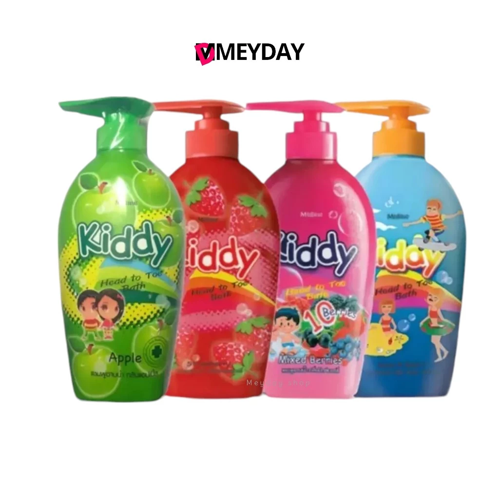 (1 ขวด) แชมพูอาบน้ำเด็ก มิสทิน คิดดี้ กลิ่นหอม อ่อนโยนต่อผิวลูก ขนาด 400 ml.