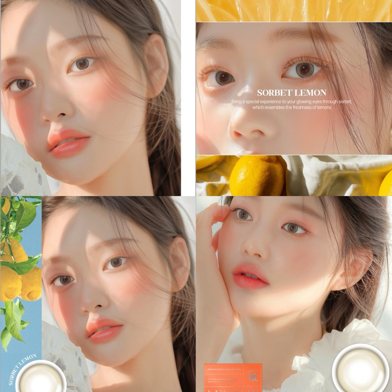 Lensme sorbet lemonคอนแทคเลนส์รายเดือนรุ่นใหม่ล่าสุดจากเกาหลี