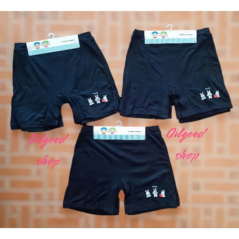 กางเกงในกันโป๊เด็กหญิง ขายาว ผ้านิ่มมาก แพ็ค 3 ตัว