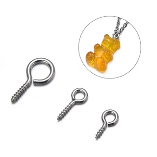 ตะขอสกรูเกลียว สำหรับแขวน,ห้อย,จี้ เครื่องประดับต่างๆ งานฝีมือ diy 10g
