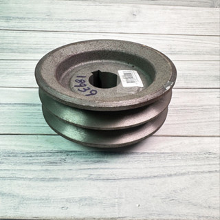 5 นิ้ว 2 ร่อง B  มูเล่ย์สายพาน พลูเล่ย์  รู 1-1/4 ลิ่ม 3/8