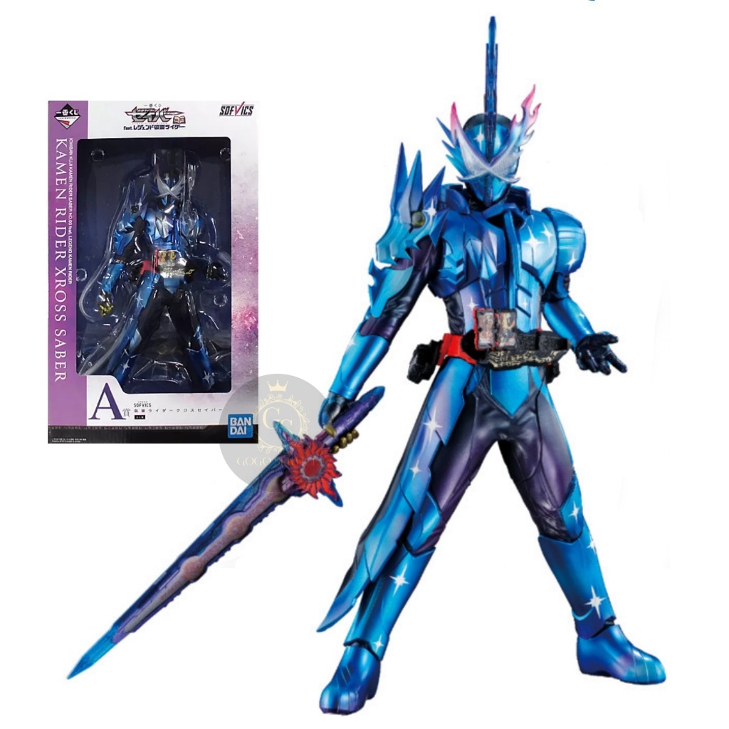 โมเดล ตัวซอฟ มาสไรเดอร์ ครอส เซเบอร์ Ichiban Kuji Sofvics Kamen Rider Xross Saber ของใหม่ ของแท้