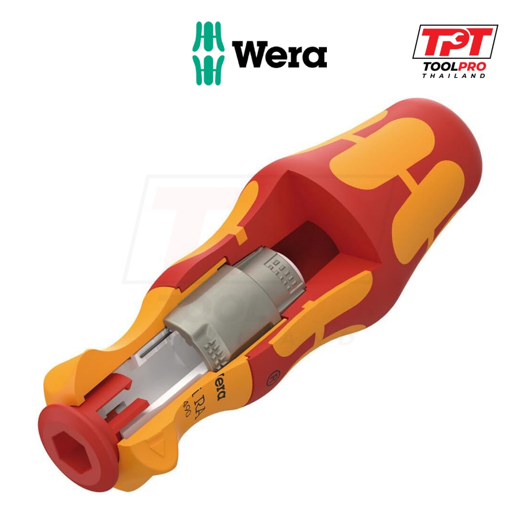 Wera ด้ามไขควงก๊อกแก๊ก, VDE Ratchet Blade Holding Handle, 837 i RA Kraftform (05057490001) 837i