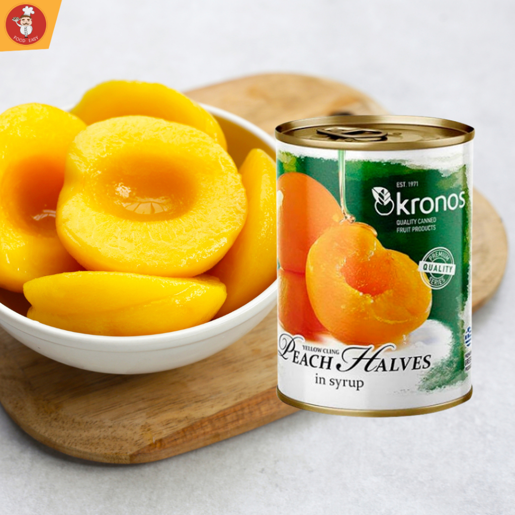 พีชเชื่อม แอพริคอตเชื่อม Kronos Peach / Apricot in Syrup 820g