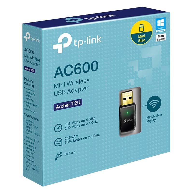 WIRELESS USB TP-LINK ARCHER-T2U AC600*Ver.3.0