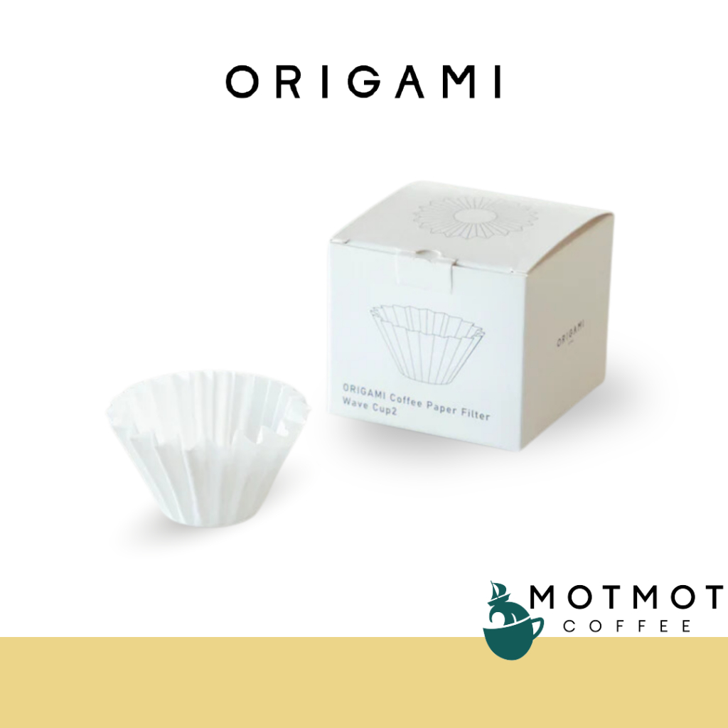 ORIGAMI Coffee Paper Filter Wave กระดาษกรองกาแฟ ทรง wave | MOTMOT COFFEE
