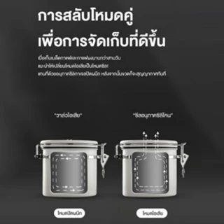 LENODI โถบรรจุเมล็ดกาแฟสูญญากาศ, โถเก็บเมล็ดกาแฟสแตนเลส, ถ้วยผงกาแฟ, ช้อนฟรี, เครื่องบันทึกวันที่
