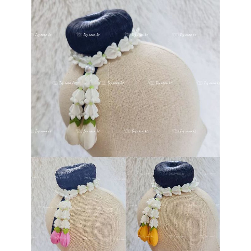 📌พร้อมส่ง📌ดังโง๊ะเด็กประดับดอกไม้ใส่คู่ชุดไทย