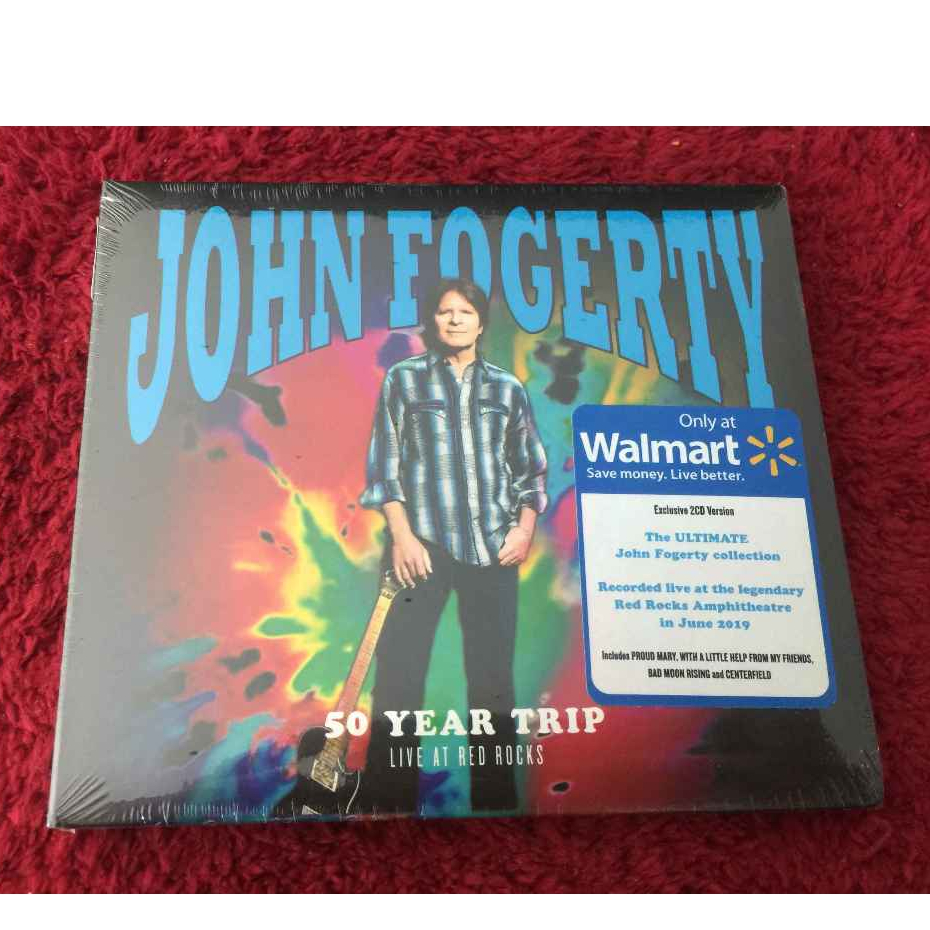 2CD ซีดีเพลงสากล John Fogerty 50 Year Trip Live Red Rocks สภาพตามรูปปกMaizui