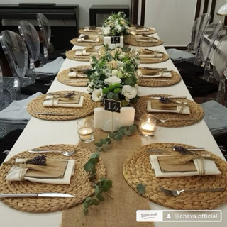 แผ่นรองจานผักตบชวา🤎ByChava🌿🍃