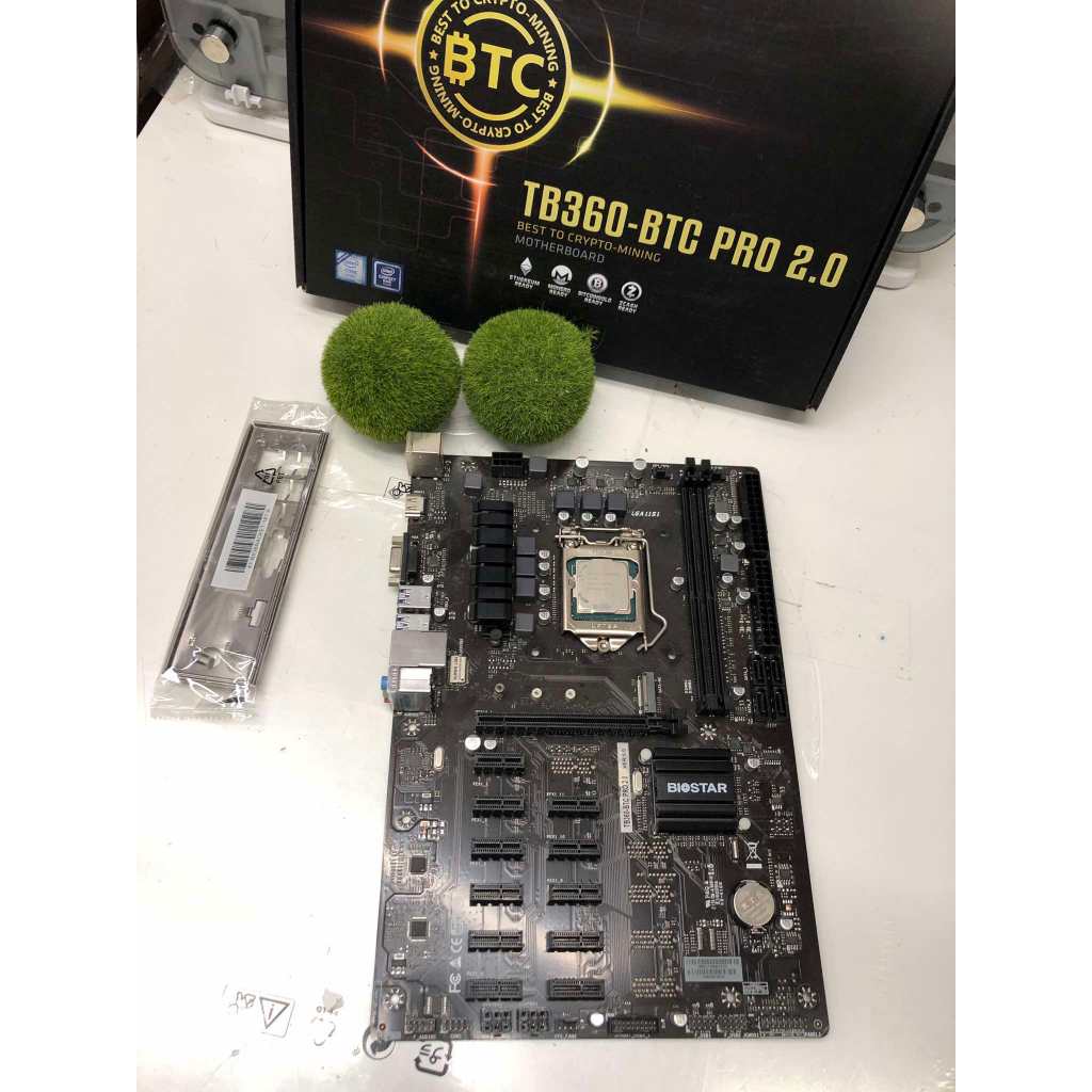 MAINBOARD 1151v.2 gen -gen9 BIOSTAR TB360-BTC PRO สินค้าใช้งานแล้ว ใช้งานปกติ มีฝาหลัง **แยกขาย