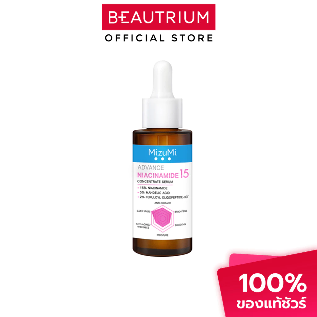 MIZUMI Advance Niacinamide 15 Concentrate Serum ผลิตภัณฑ์บำรุงผิวหน้า 30ml
