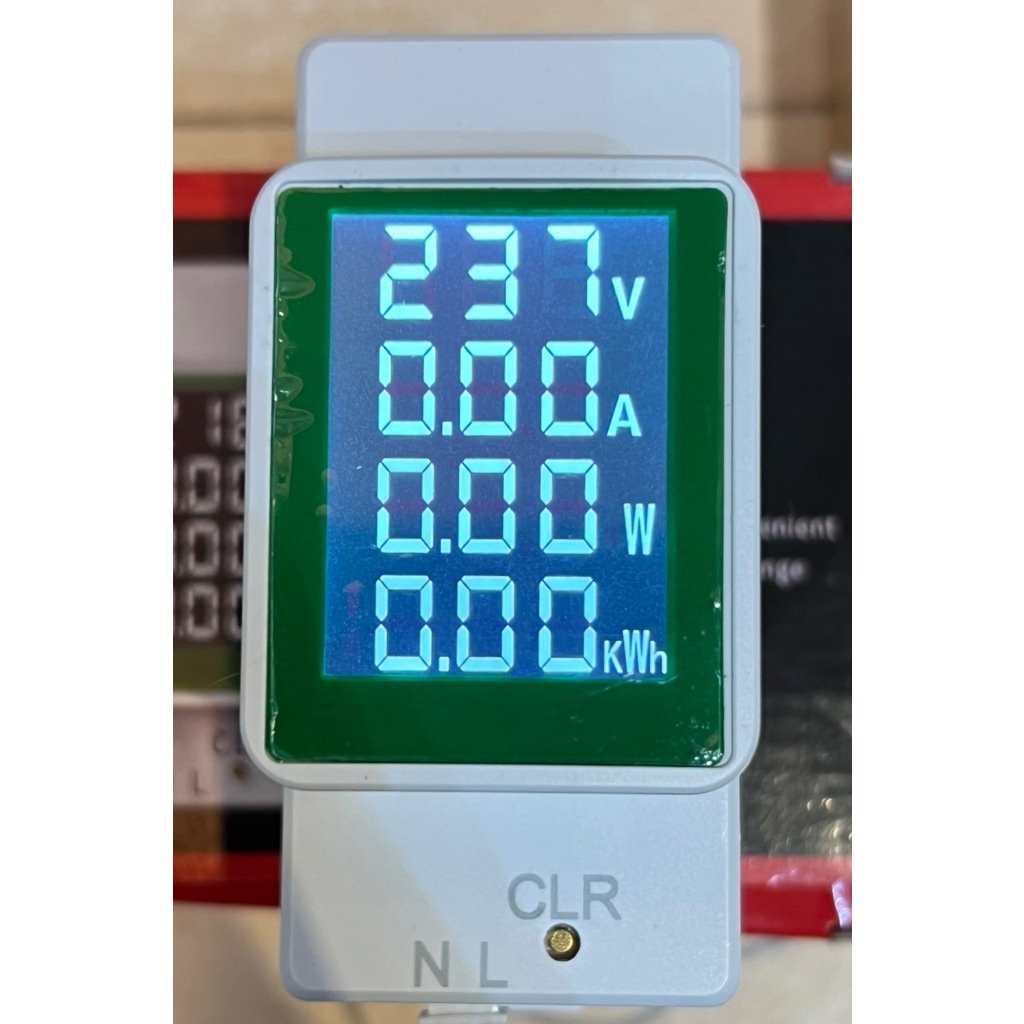 มิเตอร์วัดหน่วยการใช้ไฟฟ้า วัดพลังงานไฟฟ้า AC 220v จอขาวดำ/จอตัวเลขสีขาว