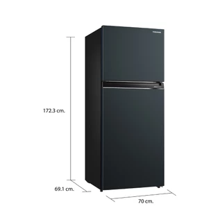 โตชิบา ตู้เย็น 2ประตู ขนาด 14.5Q รุ่น GR-RT558WE-PMT(52) TOSHIBA REFRIGERATOR 2 DOORS 14.5Q #GR-RT558WE-PMT