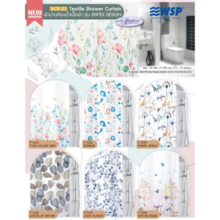 (NEW) WSP ผ้าม่านห้องน้ำเนื้อผ้า ขนาด 180x180 cm. รุ่น SCP-2…
