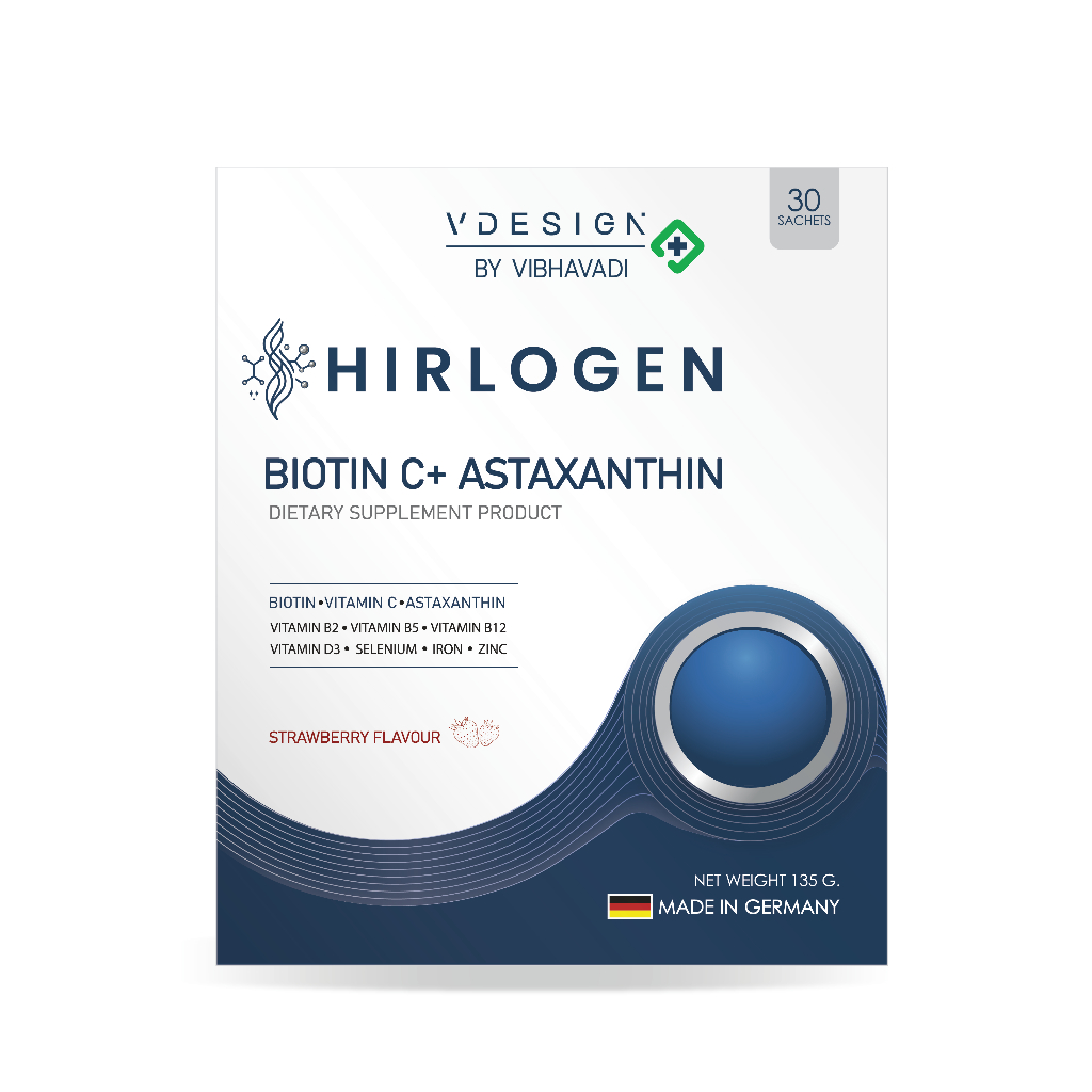 เซต 10 กล่อง Hirlogen BiotinC+ Asta วิตามินสูตรแพทย์ บำรุงผิว ผม เล็บ by วีดีไซน์ คลินิค รพ.วิภาวดี