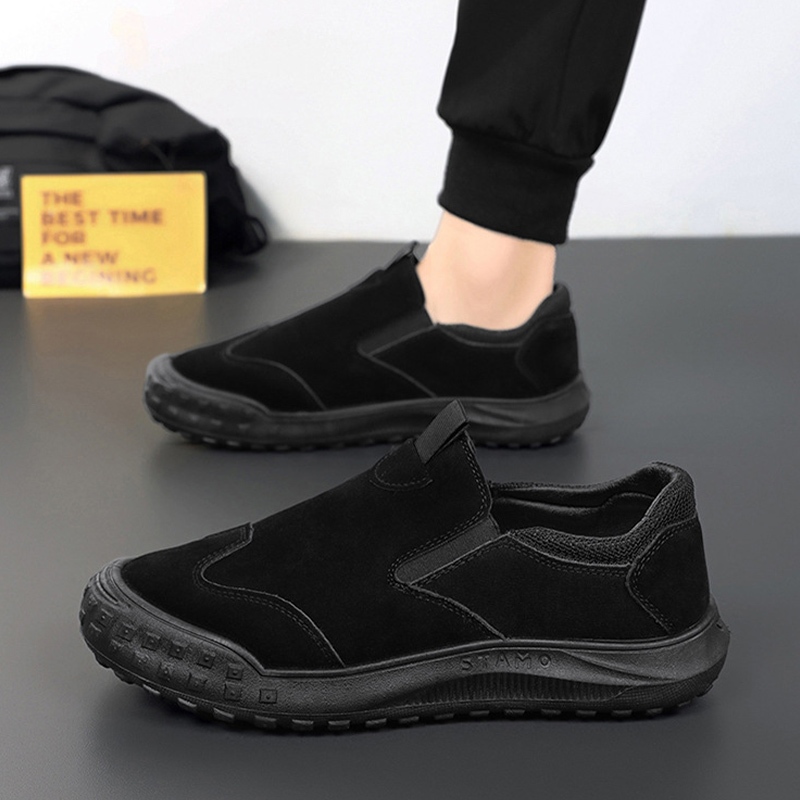 Luckkyshoes งานปังเข้าใหม่พร้อมส่ง รองเท้าลำลองผู้ชายทรงสปอร์ต งานแฟชั่น ทรงดี พร้อมส่งให้เลือก 3 สี บอกเลยว่าสีพื้นงานเ