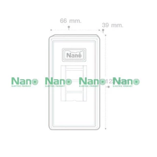 Nano 401 สีขาว กล่องเบรกเกอร์ พิมพ์ทอง ขนาด3.9x12.3x6.6ซม.