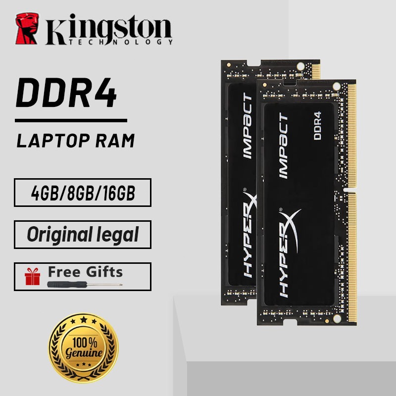 Kingston Hyperx Impact Laptop DDR4 RAM 4GB 8GB 16GB 2400Mhz 2666Mhz 3200Mhz SOIDMM Memory