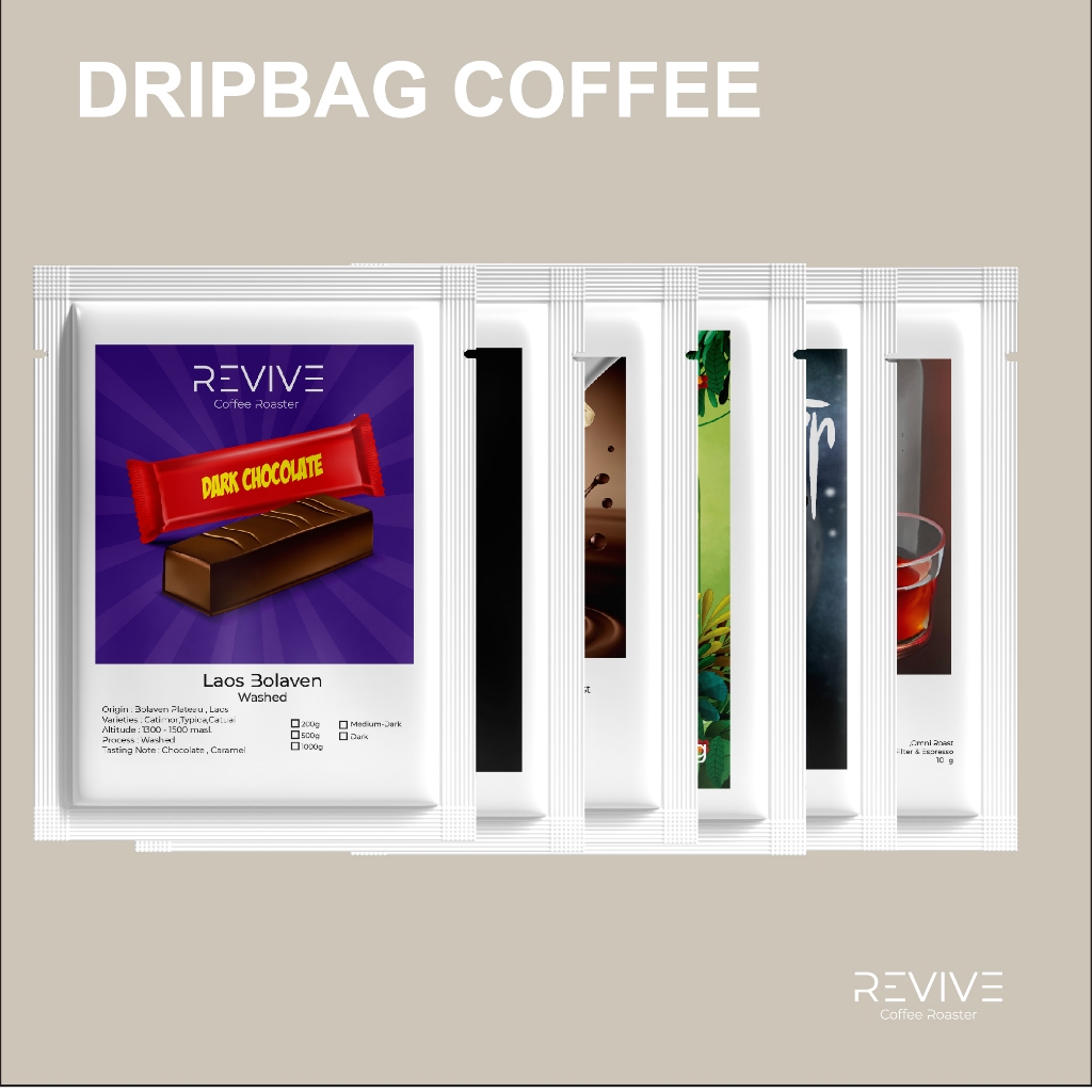 กาแฟดริป แบบซอง หลายรสชาติ - Dripbag Coffee