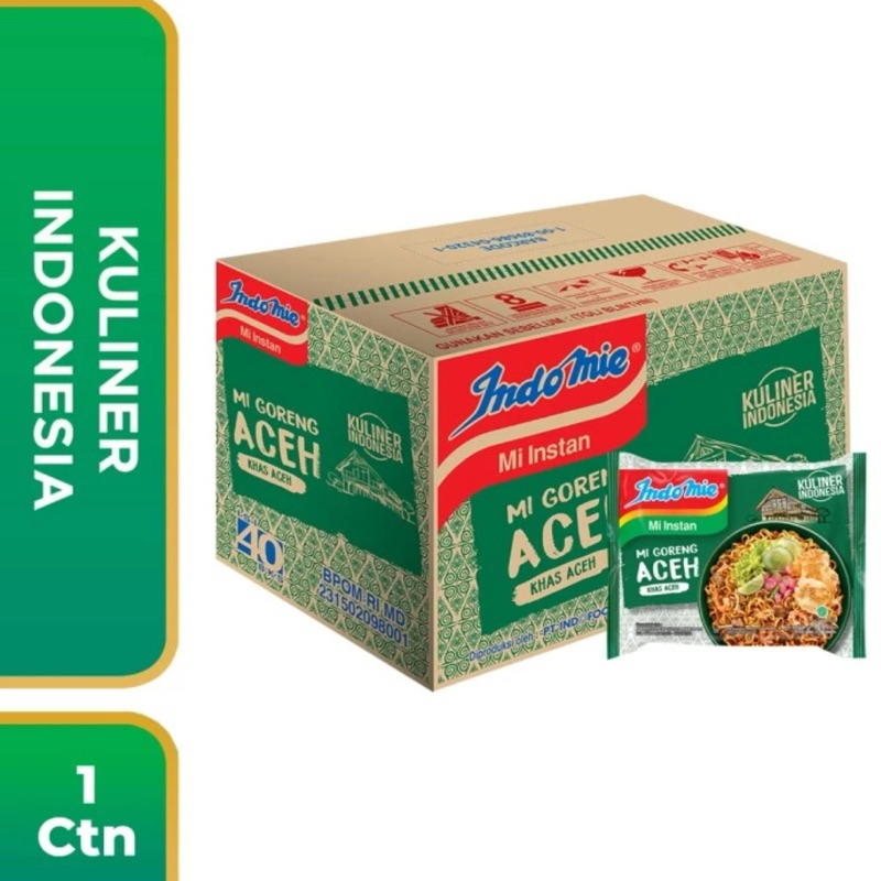Indonesia Indomie Mi Goreng Aceh 90 gram / Fried Instant Noodles Aceh