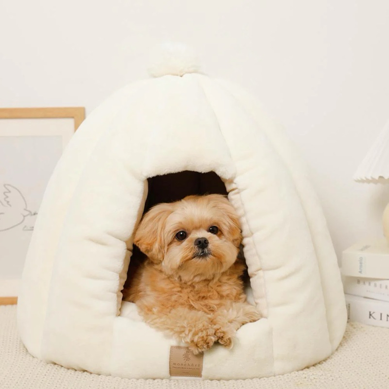 VELKYBARK [พร้อมส่ง] Moncheri🇯🇵 ที่นอนสัตว์เลี้ยง เบาะนอนสุนัขและแมว โดมนอนสัตว์เลี้ยง นำเข้าจากญี่ปุ่น รูปที่ 8