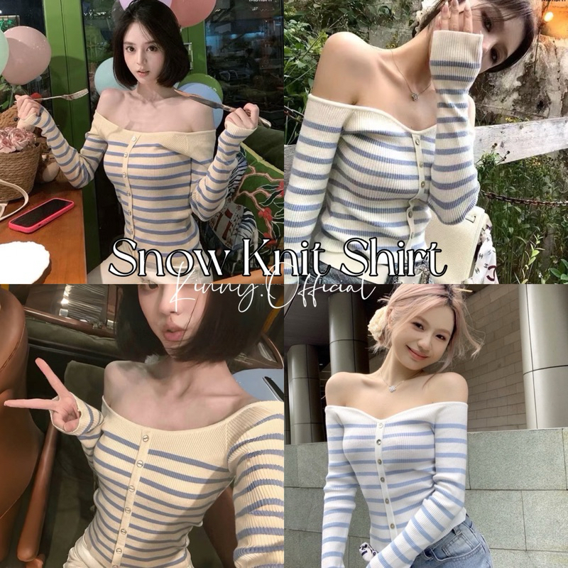 Snow Knit Shirts เสื้อไหมพรมแขนยาวผู้หญิง