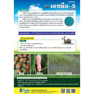 [3ขนาด] เดทมีล-5 ยาหอย ยากำจัดหอยทาก กำจัดหอย