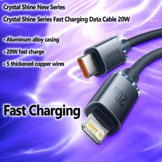 Baseus PD 20W USB-C To Lightn!ng Fast Charging Cable gleaming Design Data Cord