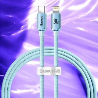 Baseus PD 20W USB-C To Lightn!ng Fast Charging Cable gleaming Design Data Cord