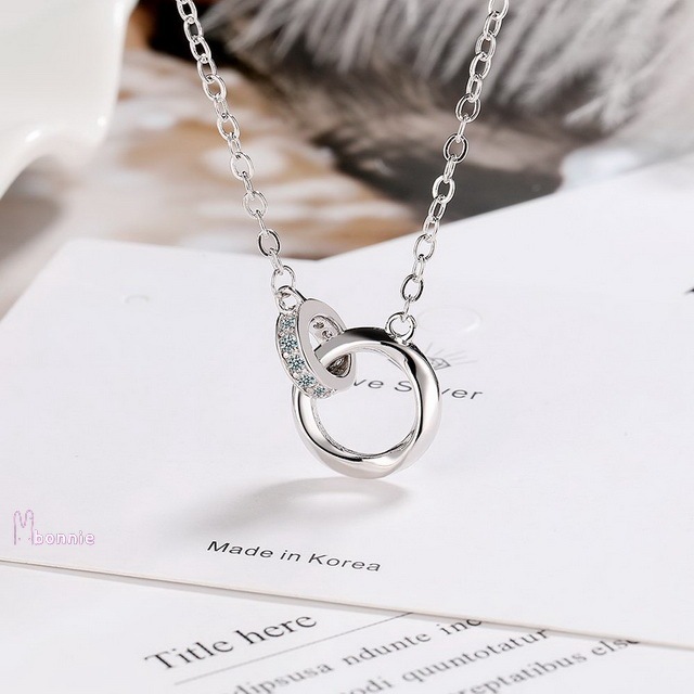 (E330) bonnie-celestial necklace bonnie- เครื่องประดับแฟชั่นเงินแท้สไตล์มินิมอล สร้อยคอแฟชั่น