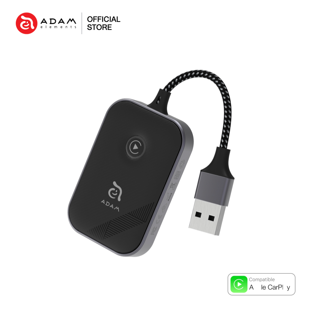 ตัวรับสัญญาณ ADAM elements CarGo CarPlay Wireless Adapter ตัวรับสัญญาณบลูทูธ สำหรับ CarPlay