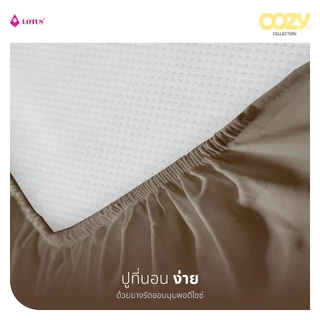 LOTUS ชุดผ้าปู + ผ้านวม อบอุ่นเรียบง่าย นุ่มสบายทุกสัมผัส รุ่น Cozy ส่งฟรี