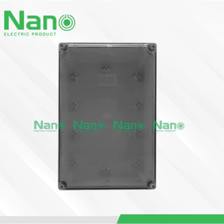 กล่องกันน้ำ พลาสติก NANO ฝาใส NANO-207CB 207CW ขนาด 8"x12"x4"