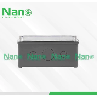 กล่องกันน้ำ พลาสติก NANO ฝาใส NANO-207CB 207CW ขนาด 8"x12"x4"
