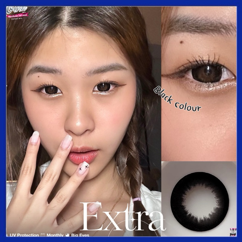 คอนแทคเลนส์  Bigeye 🦄 Extra 🦄 Black (Winkwow)