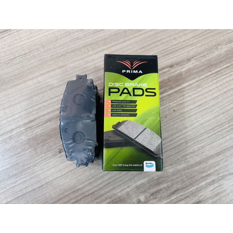 Bendix Prima ผ้าดิสเบรคหน้า PDB1820 TOYOTA วีออส 1.5 J/E/G (XP90) ปี07-12, ยารีส 1.5 J/E/G ปี06-12