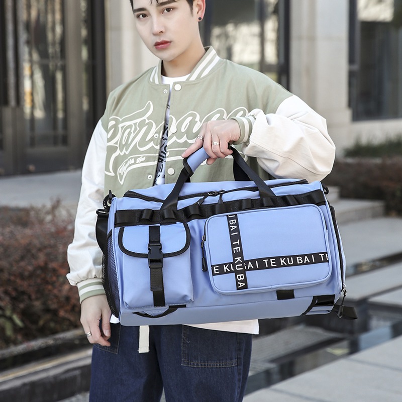 [BG08] กระเป๋าเดินทาง กระเป๋าเป้ เข้าฟิตเนส มีสายสะพายใส่เสื้อผ้า กระเป๋าขนาดใหญ่ สำหรับเดินทาง