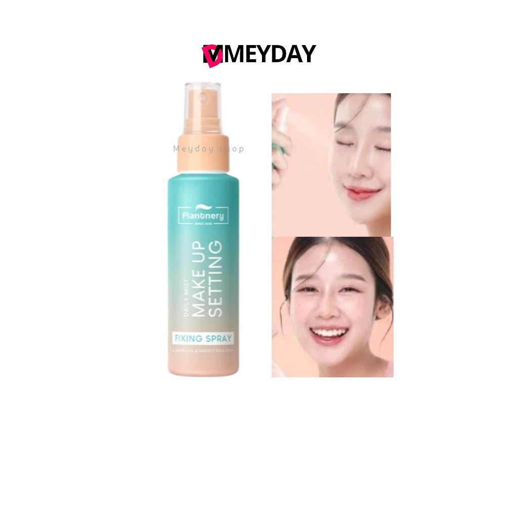 Plantnery Daily Setting Mist Fixing Spray สเปรย์ล็อคหน้าเป๊ะ แพลนท์เนอรี่ ไม่หลุด 2 in 1 ปริมาณ 60 ml