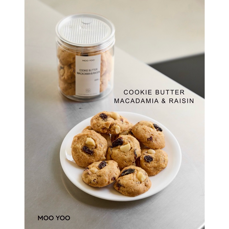 French Butter Cookie Macadamia & Rasin