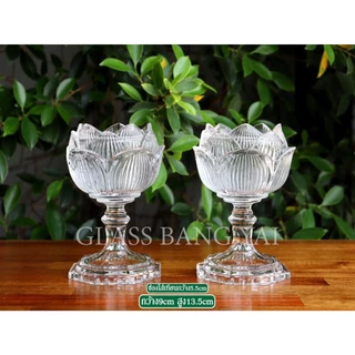 เชิงเทียนดอกบัวแก้ว(มีสินค้าพร้อมส่ง)