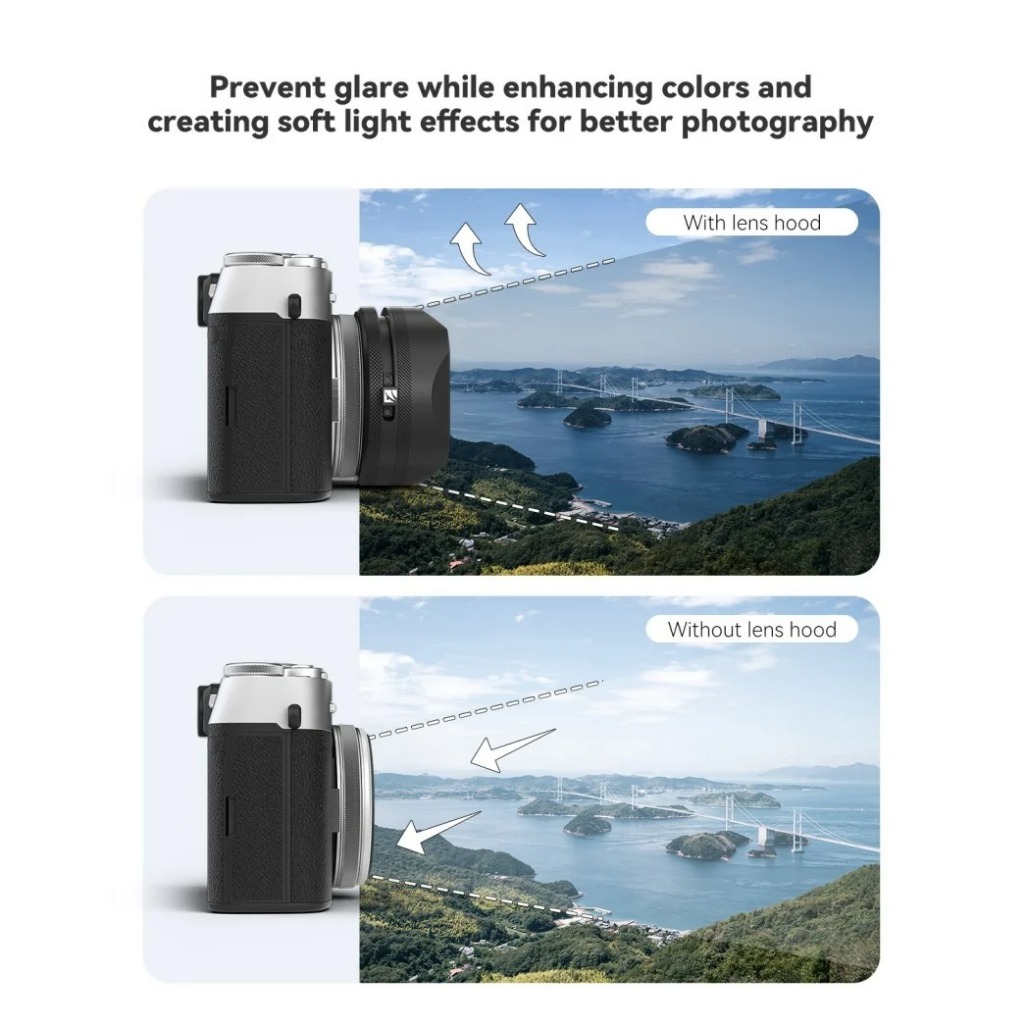 Freewell Hood + Filter Fuji X100 CPL/GLOW MIST1/4 With Lens Hood [FW-FU] For X100VI X100V X100 X100S X100F X100T