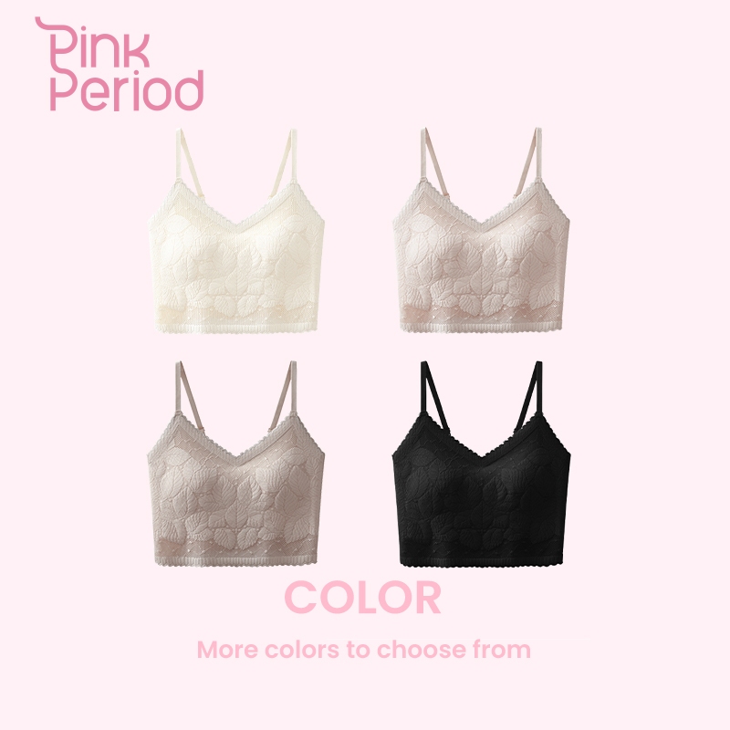 Pink Period🎀สายเดี่ยว เสื้อกล้าม เสื้อครอป วัสดุลูกไม้ลายดอกไม้ สัมผัสนุ่ม สวมใส่สบายและหรูหรา V-012 — صورة 8