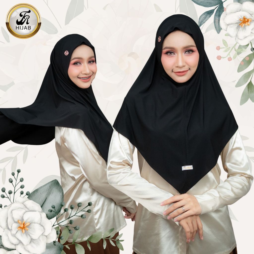 ผ้าคลุมฮิญาบสวมสำเร็จ หน้าสไตล์ซีเรีย สวมใส่ง่ายมีคาง ผ้าเย็นใส่สบาย มีหลายสี HM68วาริสมุสลิม